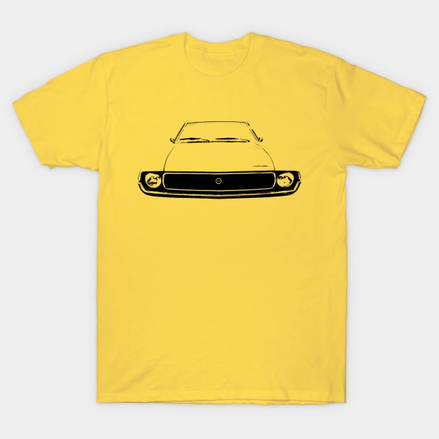 AMC Javelin 1970s American classic car monoblock black T-Shirt by soitwouldseem